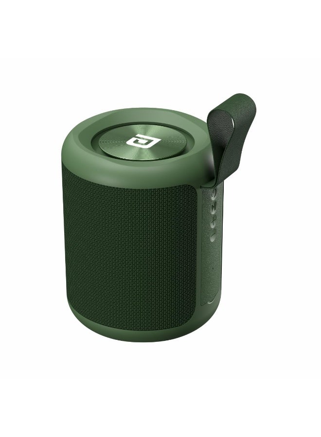 Portronics SoundDrum P 20W Portable Bluetooth Speaker with 6-7 hrs Playback Time, Handsfree Calling, USB Slot, Aux-in Port, Type C Charging (Green) - Image 1
